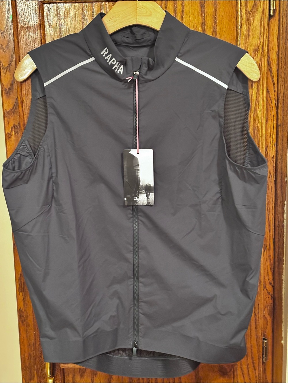 NWT RAPHA PRO TEAM GILET II CYCLING VEST MEN’S GRAY SIZE XL